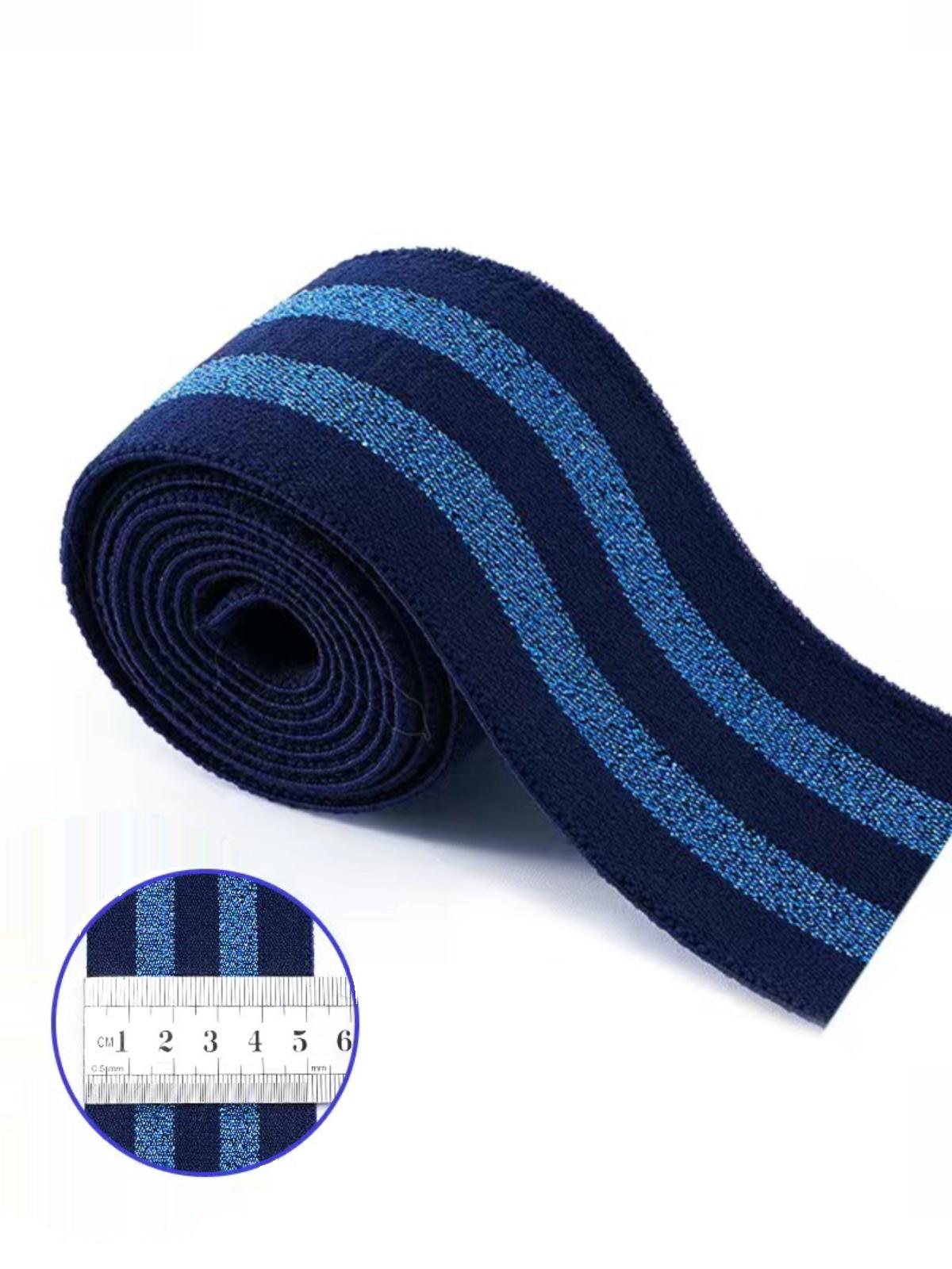 

Эластичная боковая полоса Мягкий пояс для брюк Аксессуар Black with Gold Stripes 1m
