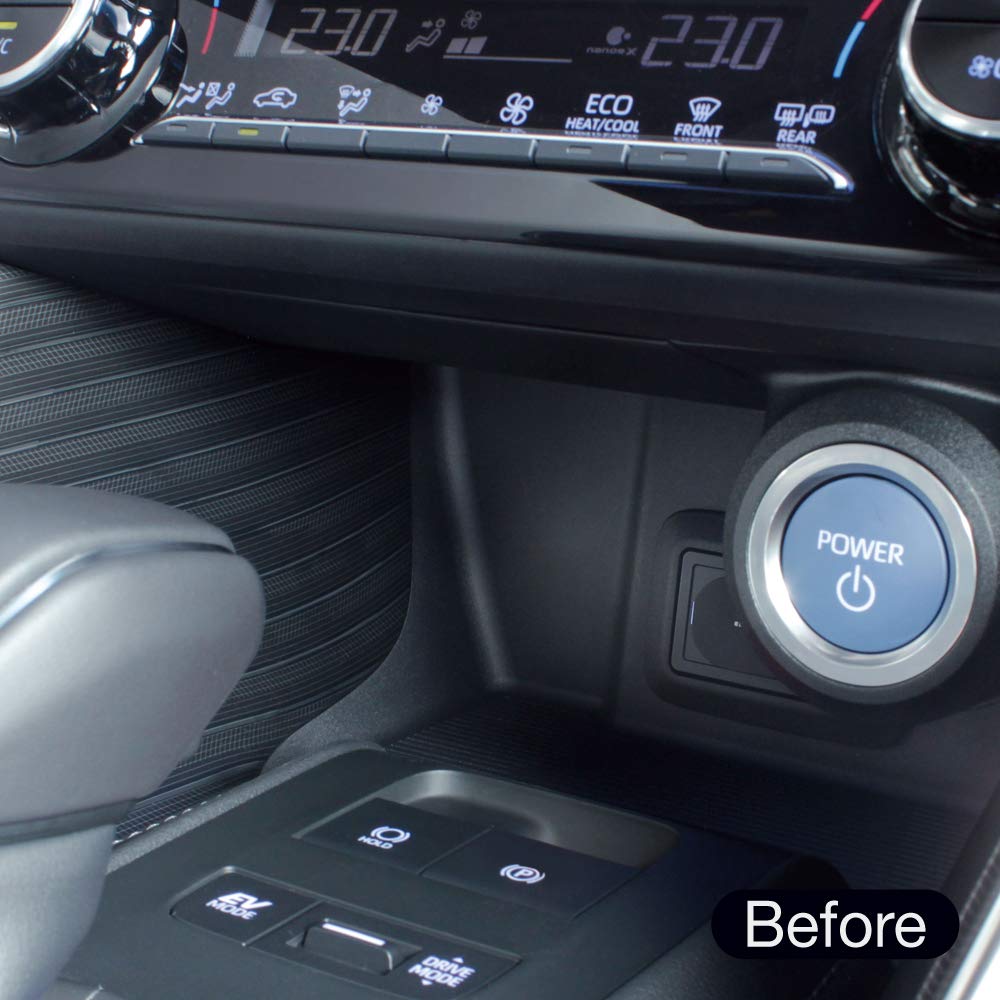 Tsuchiya Yac Vehicle-Specific Socket Power Box SY-HR14 Toyota 80 Series Harrier Black