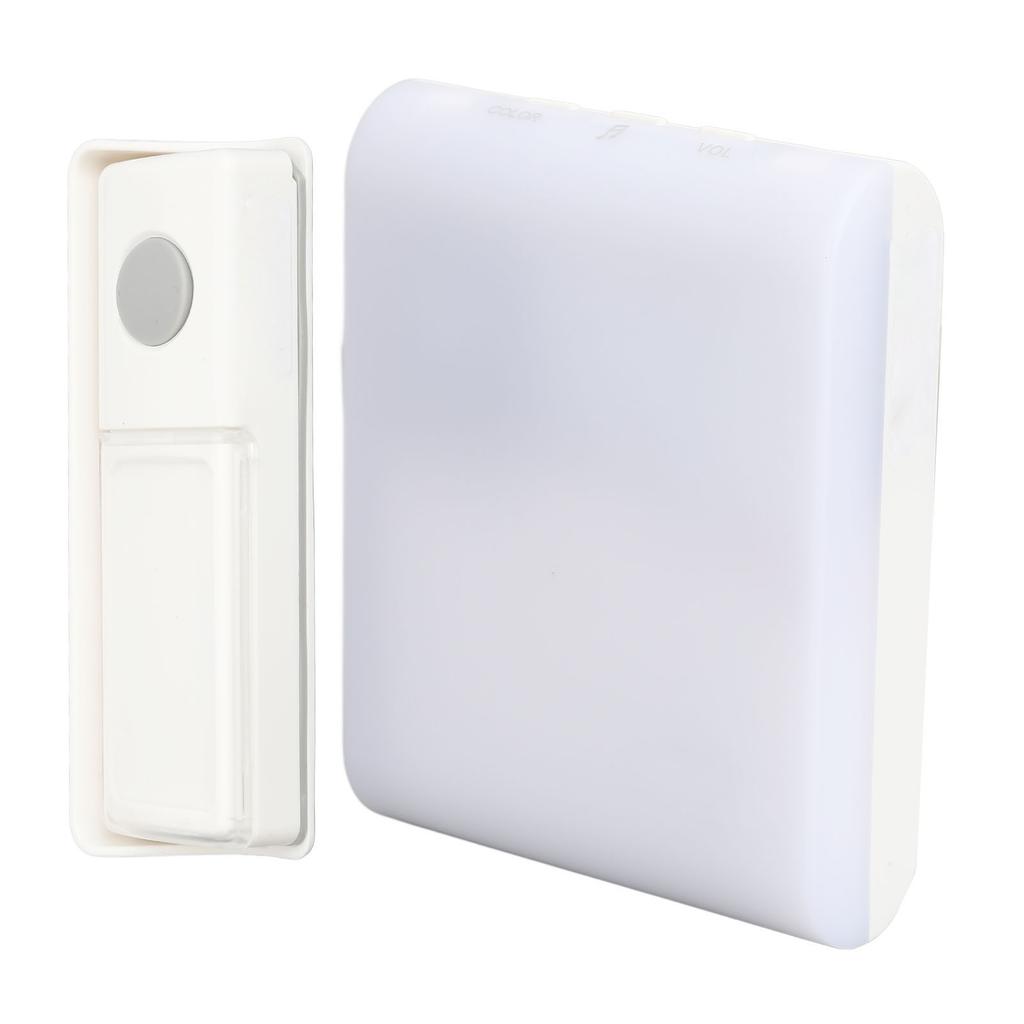 Wireless Doorbells 7 Colors Flashing Light Door Bell LED High Definition Sound Home Doorbells for Baby Elder People