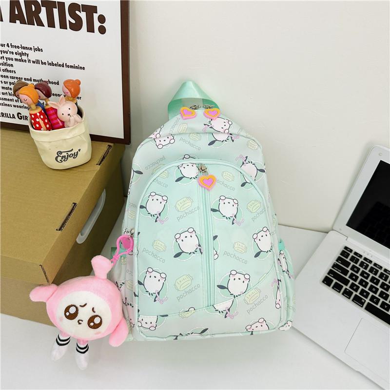 New Cartoon Canvas Backpack For Kids Outdoor Travel Sweet Style 20-35l Capacity Girls