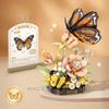 Loz Lighted Insect Set Building Blocks Flowers Diy Decoration Blocks 2025 New Creative Flower Clusters Room Decoration Gifts