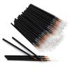 Nyamah Sales 50pcs Eyeliner Brushes With Covers,Eye Liner Wands for Makeup, Eyeliner Applicator Cosmetic Eye Wands Makeup Tool for Eye Line Eyelash