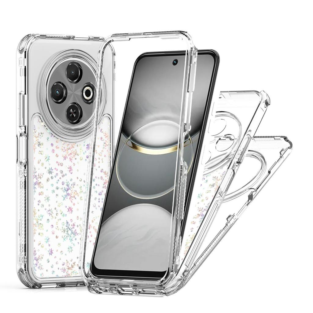 For TECNO Spark 30C 4G Case Precise Cutouts Acrylic TPU Clear Phone Cover with Laser-printed Film