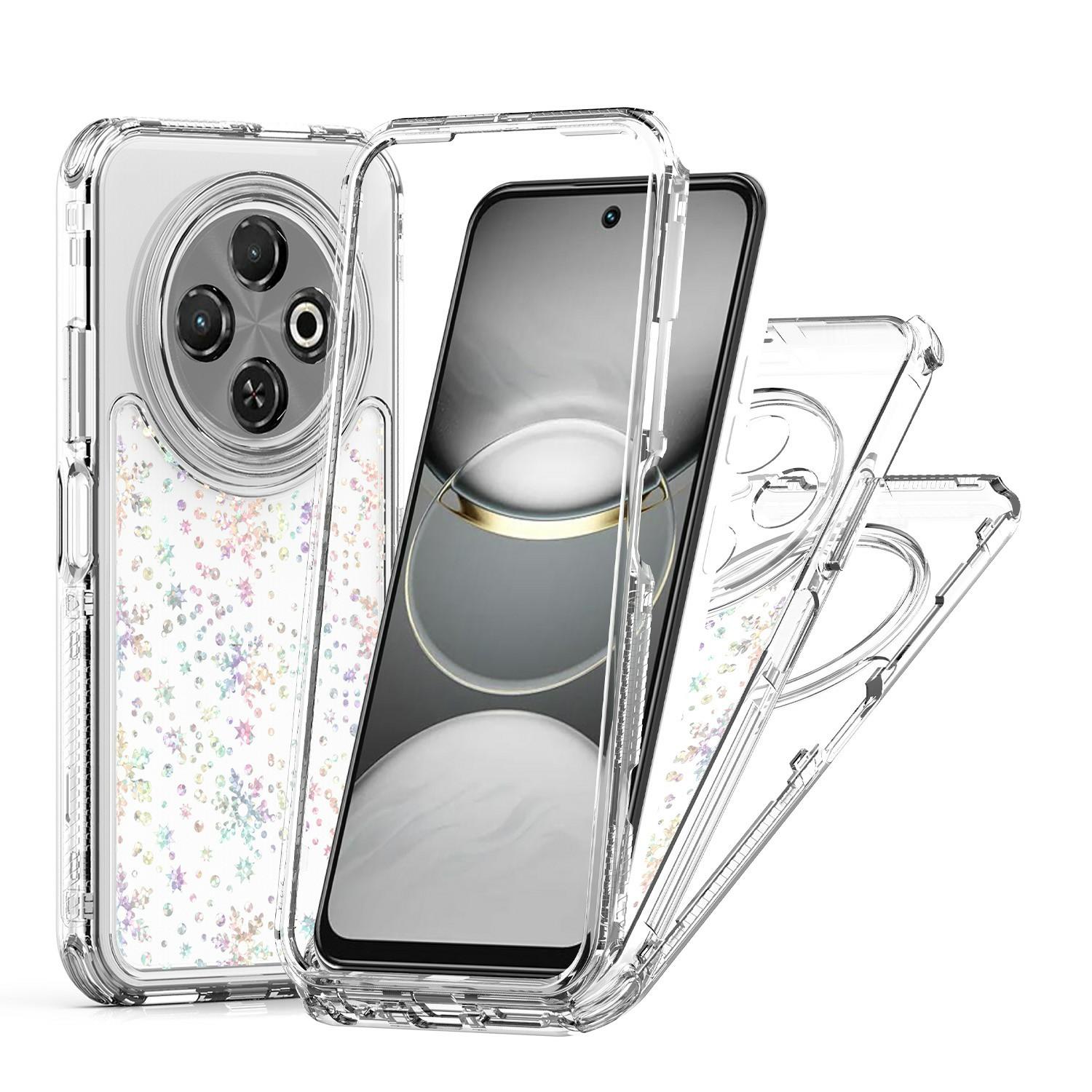

Для TECNO Spark 30C 4G Чехол Точные вырезы Акриловый ТПУ Прозрачная крышка для телефона с лазерной печатью C