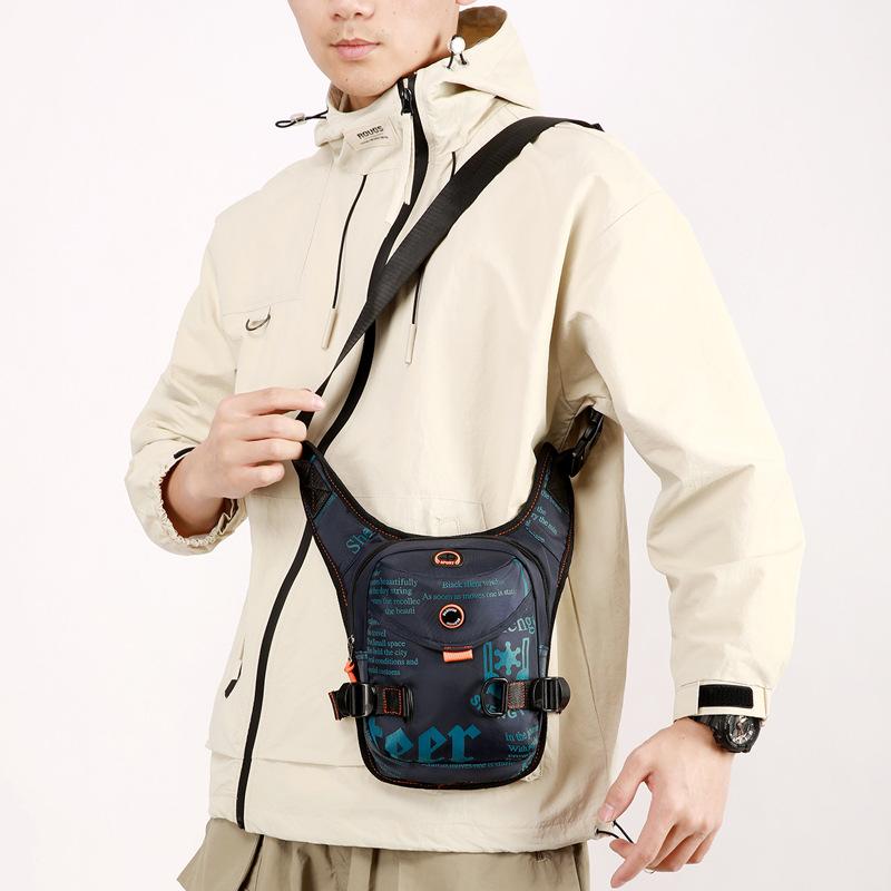 New Outdoor Cycling Leg Bag, High-end Multi-functional Sports Men's Breast Bag, Popular Portable Fanny Pack Messenger Bag