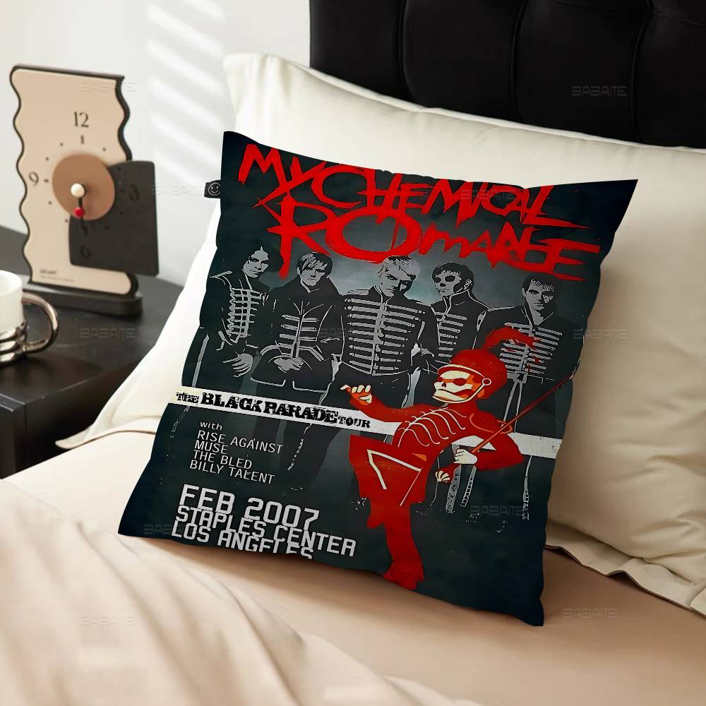 Popular Rock Band My C-Chemical Romance Pillow Gift Home Office Decoration Pillow Bedroom Sofa Car Cushion Coverpillow Case