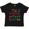 Inktastic Mamaw And Papaw Love Me Toddler Kids Boys T-Shirt Childs Grandkids Boys Girls