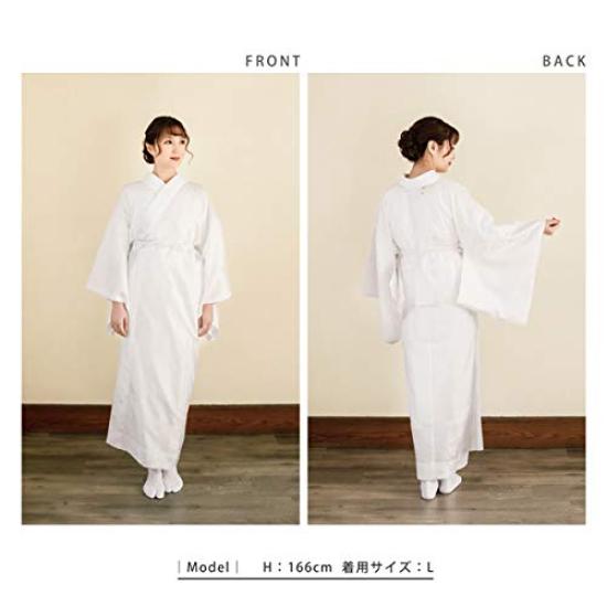 [KIMONOMACHI] [Kyoto Kimono Town] Washable Nagajuban (undergarment) with Collar and Collar Support, Size M