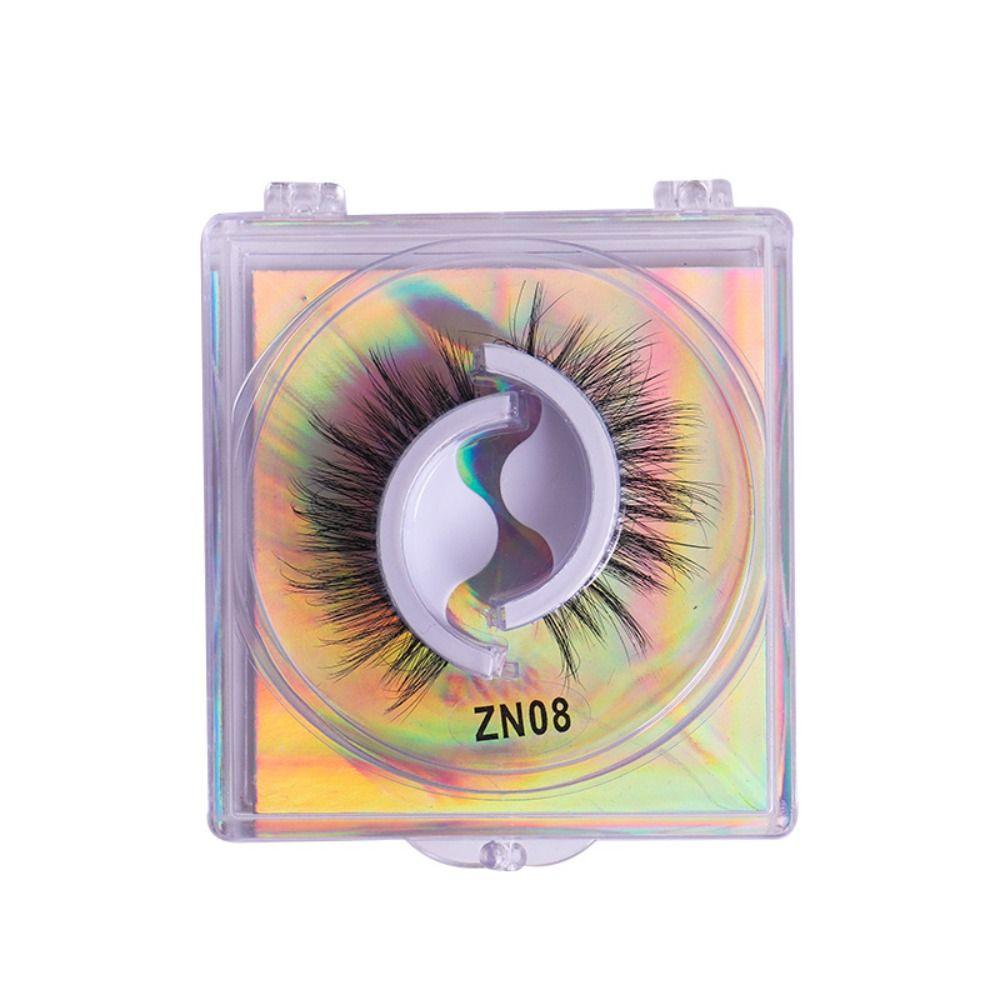 1/Pairs 3 Seconds To Wear 3D Mink Lashes Natural Faux Mink Eyelashes Self-adhesive False Eyelashes