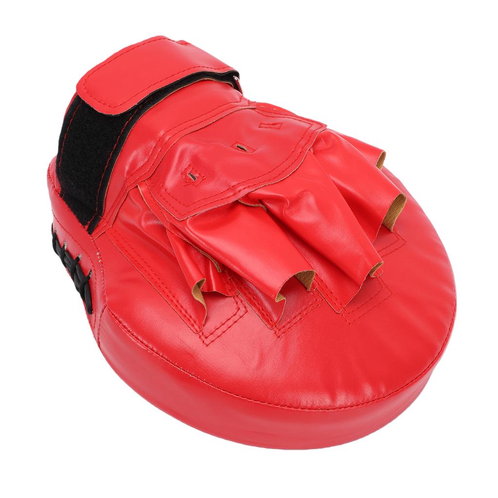 Boxing Curved Punching Mitt PU Leather Boxing Pad with Strap for Taekwondo Training
