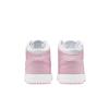 Air Jordan 1 Mid GS Pink Foam Fire Red Kids Sneakers White DQ8423-608
