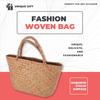 Casual Straw Bag Natural Wicker Tote Bags Women Braided Handbag