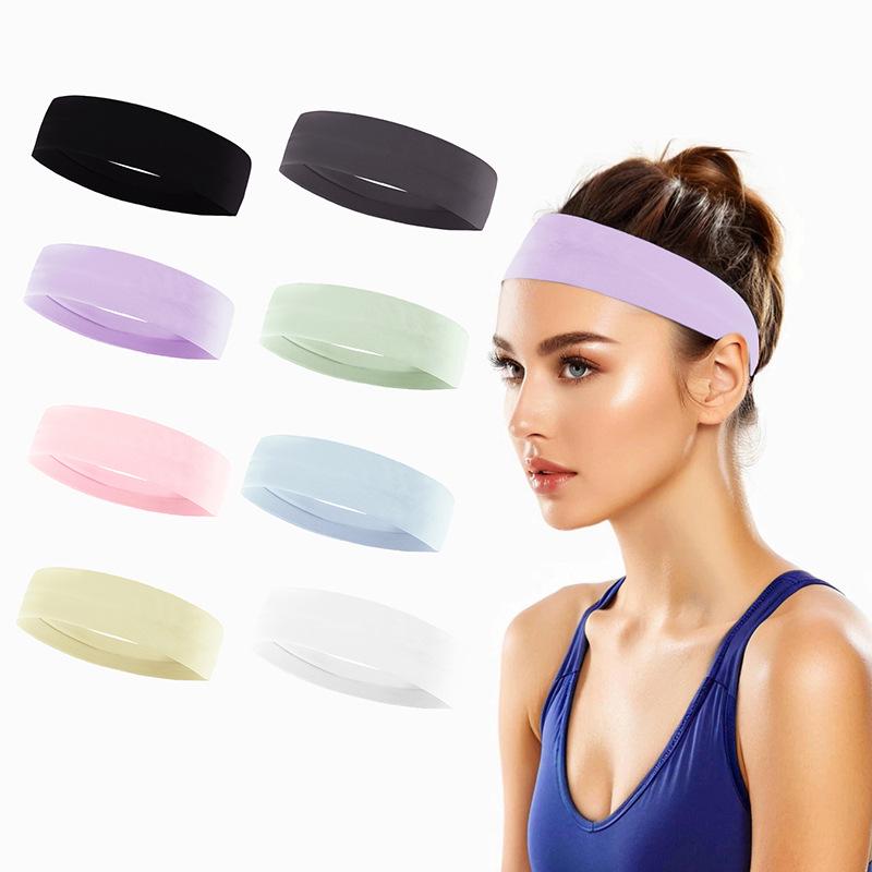 Yoga Elastisches Rutschfestes Schweißabsorbierendes Stirnband-Set