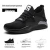 Lightweight Fly-Knit Safety Shoes: Steel Toe, Anti-Smash, Anti-Puncture—Perfect for Standing Comfortably All Day.