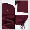 Women's Slim-Fit Drawstring Semi-High Collar Knit Top