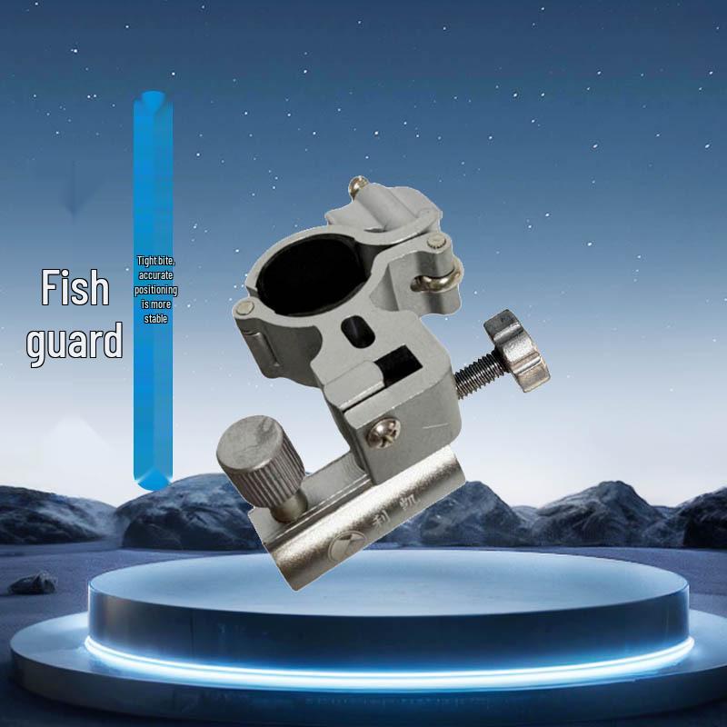 Aluminum Alloy Folding Fishing Chair Set with Accessories: Anti-Lost Screw Design, Fish Keeper, Rod Rest, and Bait Tray.