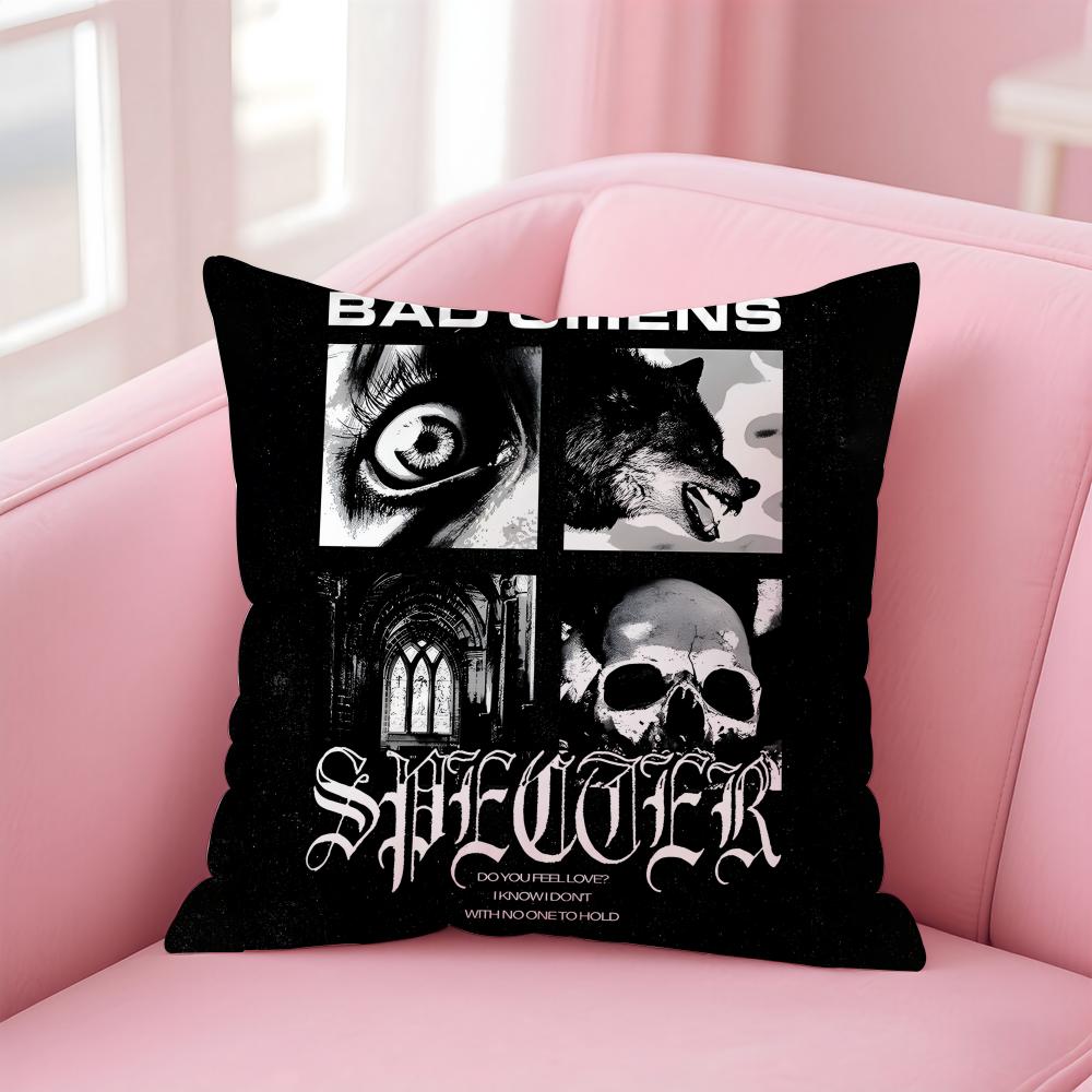 b-Bad Omens band Наволочка Удобная Двусторонняя Наволочка Идеально для Автомобиля Дивана Спальни и Многого Другого 30cmx30cm