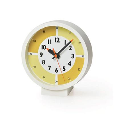Ceas de masă Lemnos, ceasuri analogice distractive cu patru mese, galben, suspendat pe perete, pentru copii, Lemnos, 15cm, culoare! Diametru YD18-05YE