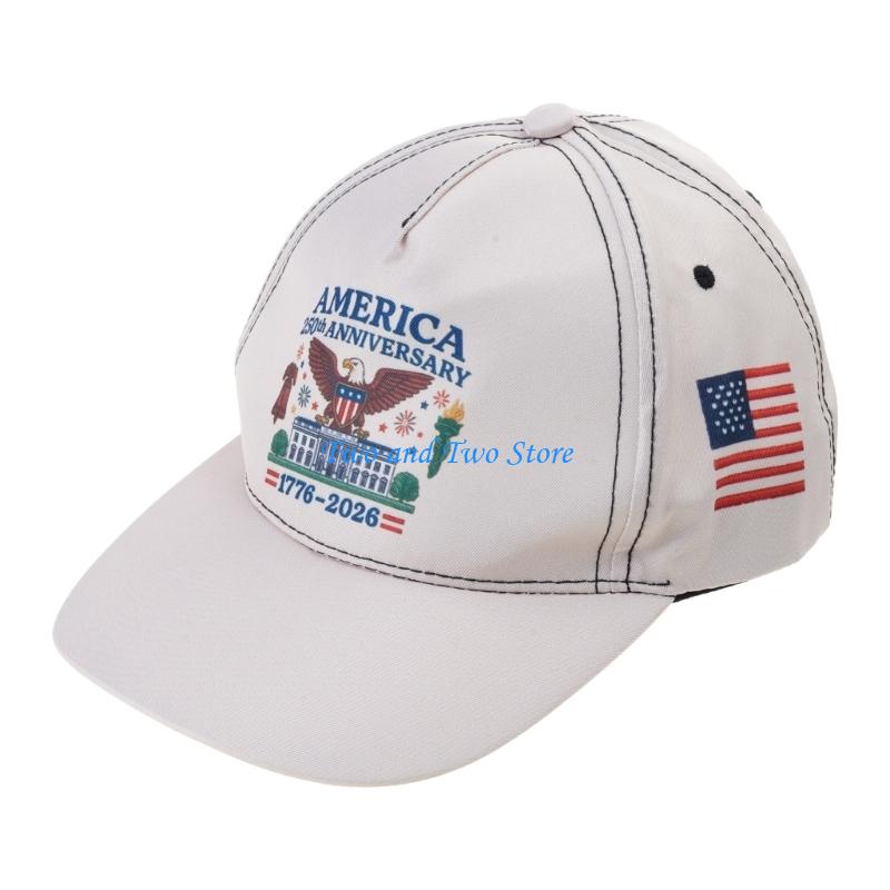 HX6F 250th Anniversary Baseball Cap Breathable Fabric Lightweight Design For Outdoor абрикосовый