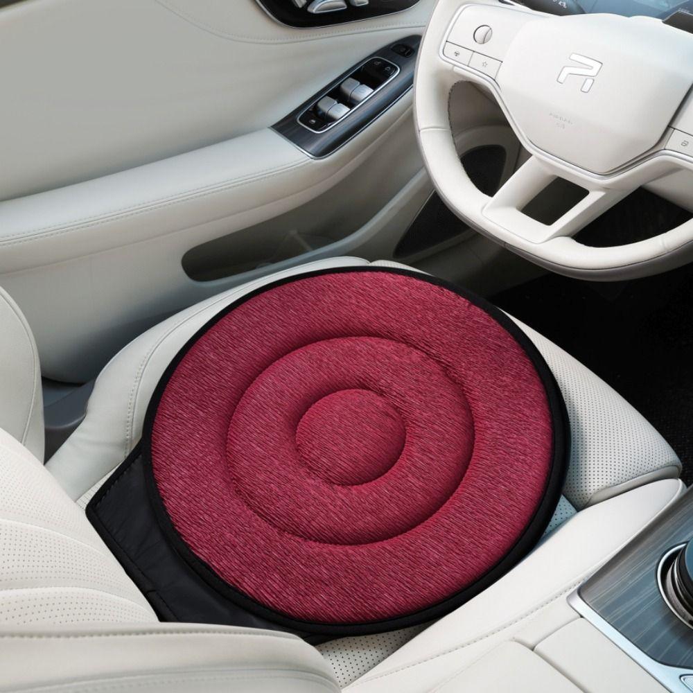 360 Degree Rotation Rotary Chair Cushions Anti-Slip Car Swivel Cushion Pad for Elderly