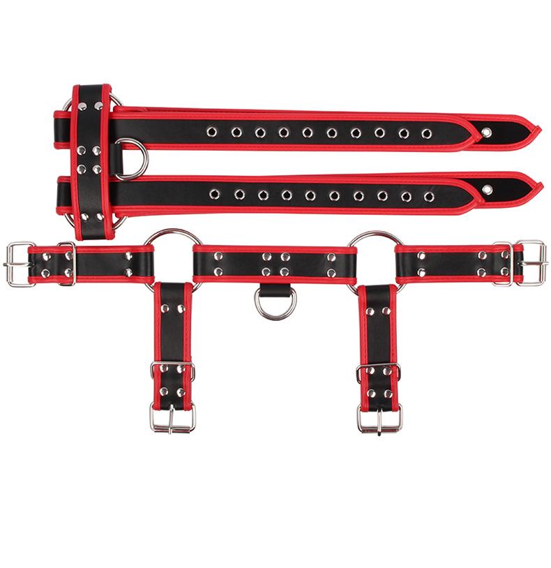 Adjustable Gay Body Bondage Harness Strap Fetish Gay Clothing Chest Faux Leather Harness Belts