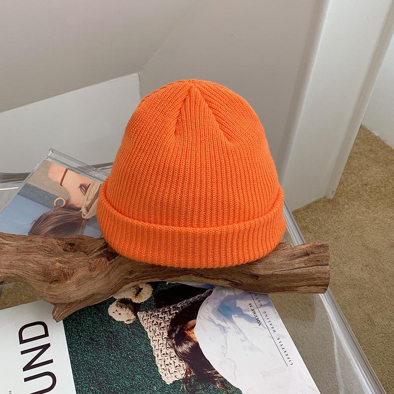 Women's Winter Wool Hat Trendy Korean Pullover Hat Versatile Cold Hat Korean Version Japanese Warm Confinement Knit Hat Autumn and Winter