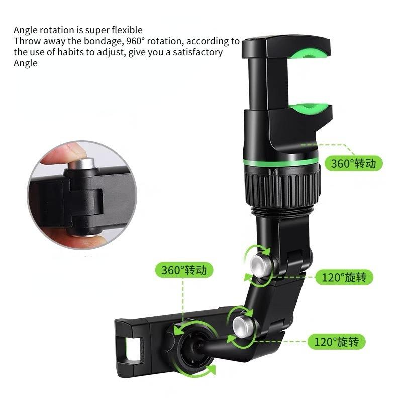 Rückspiegel-Handyhalterung für Auto, 360° drehbare Handyhalterung, GPS-Halter Universelle Auto-Handyhalterung für alle Smartphones