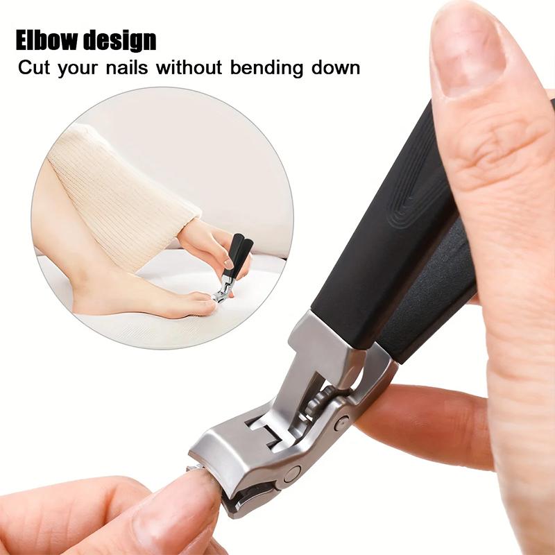 5pcs Professional Heavy-Duty Nail Clipper Set, Stainless Steel Blades, Ideal for Ingrown Nails, Includes Slant Tip Clippers