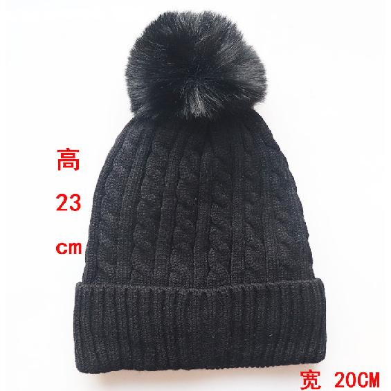 New Style Jacquard Beanie with Pom-pom, Fleece-lined and Thickened for Autumn and Winter Warmth, Suitable for Outdoor Sports and Skiing
