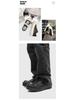 AFANTING Men's Trendy Upturned Leather Skate Shoes with Thick Sole and Oreo Scent, Model 270