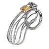 DongKai HOT Selling 3 Size Types Male Metal Cage Adult Sex Toy Male Love Sex Ring Chastity Cage Lock for Men BDSM Game Play