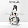 Christmas Nutcrackers Chest Bags Holiday Xmas Crossbody Sling Bag Travel Hiking Backpack Casual Shoulder Daypack for Women Men