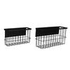 Fridge Lint Bin Multifunctional Carbon Steel Space Saving Refrigerator Metal Shelf Rack for Kitchen Bedroom