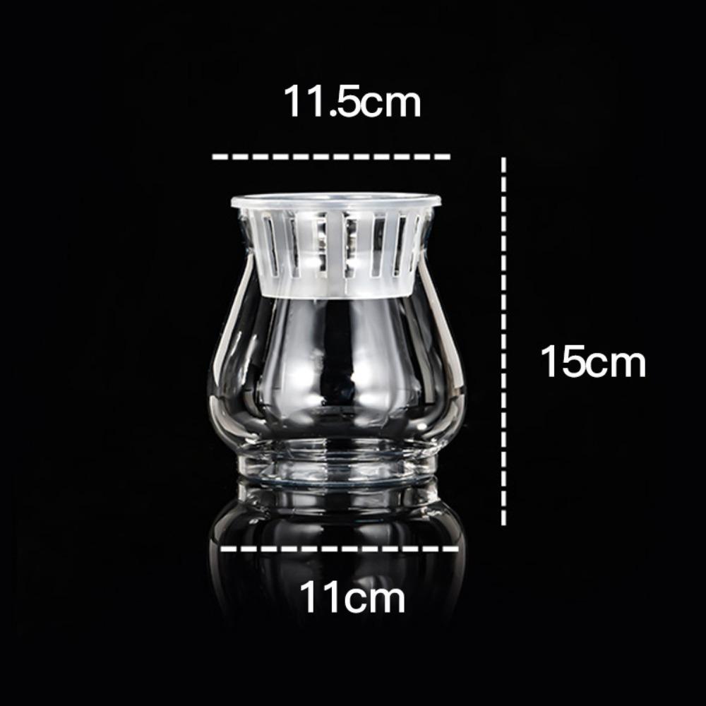 Plastic Self-absorbing Flower Pots Transparent Vase Hydroponic Special Flower Pots Desktop