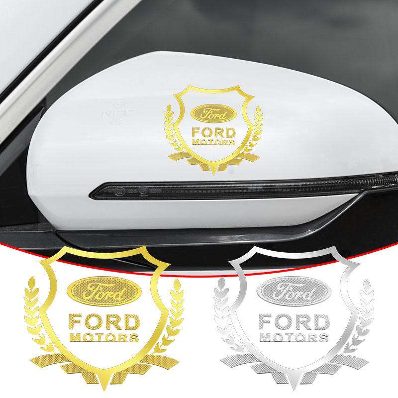 1Pcs Car Body 3D Stickers Wheat Ears Styling Emblem Auto Decoration For Ford Focus Mk2 Mk3 Fiesta Fusion Ranger Mondeo S-MAX Kuga