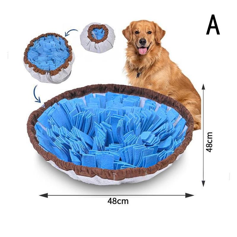 Pet Snuffle Mat For Dogs, Interactive Feed Game For Boredom, Encourages Natural Foraging Skills For Cats Dogs Bowl Travel Use