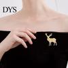 Clothes Brooch Rhinestone Flower Pin, Bow Deer Red Lip Lapel Anti-tarnish Dress Suit Hat Bag Clothing Accessories, Elegant Jewelry for Women