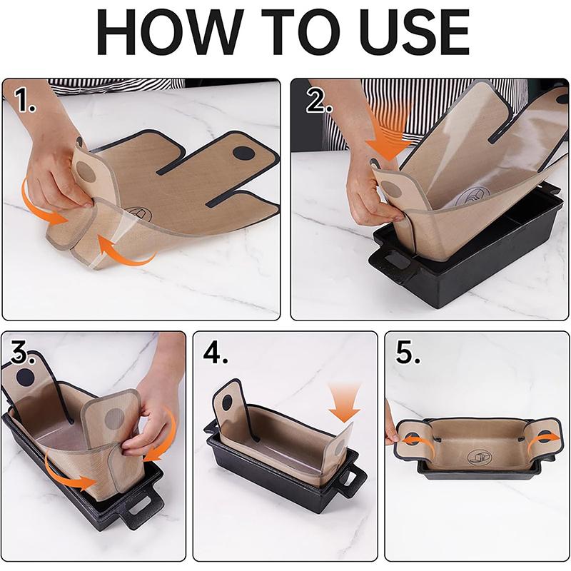 Silicone Bread Loaf Pan For 22.86x12.7 Cm Baking Pans - Food Grade, Non-Stick, Easy To Clean, High-Temperature Resistant 1PC