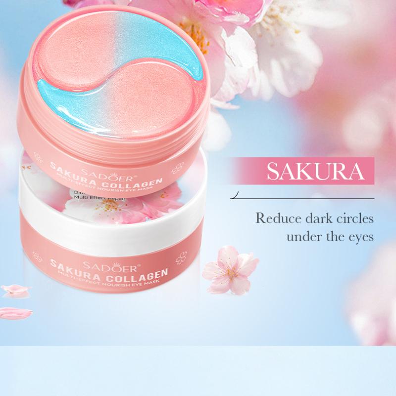 Sakura oční maska 80 g SADOER Kolagenová hydratační oční maska