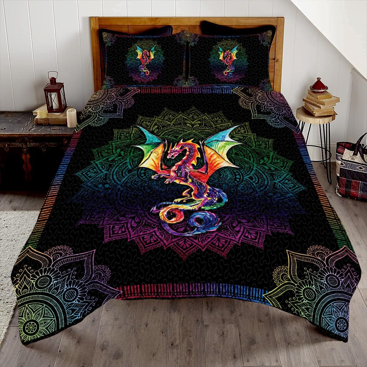 

Красный Основа Черный Дракон Принт Постельное белье Комплекты Полный Китайский Дракон Узор Постельное белье Комплекты Полный Мягкий 3 Части Одеяла Комплекты EU single(135x200cm)