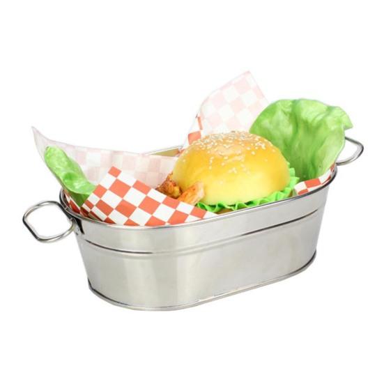 Mini French Fries Basket Food Bucket Snack Potato Chips Barrel Container