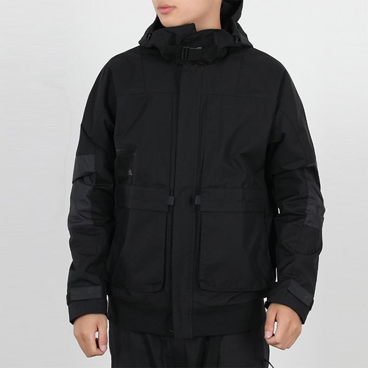 Adidas Th Jkt Func Workwear Fleece Lined Casual Sports Hooded Jacket Winter Men's Black GM4397