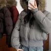 ZOSOUL Women's Rhinestone Stand Collar Padded Jacket