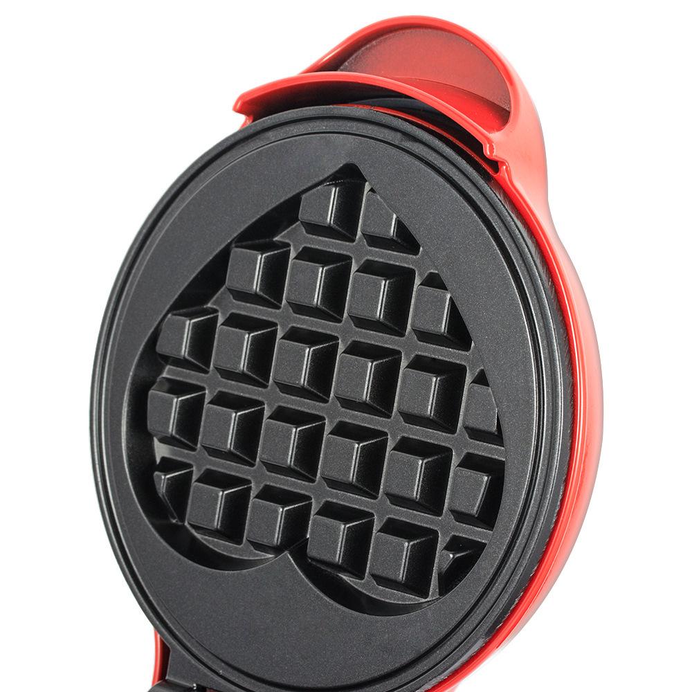 Heart-Shaped Mini Electric Waffle Maker for Home Use