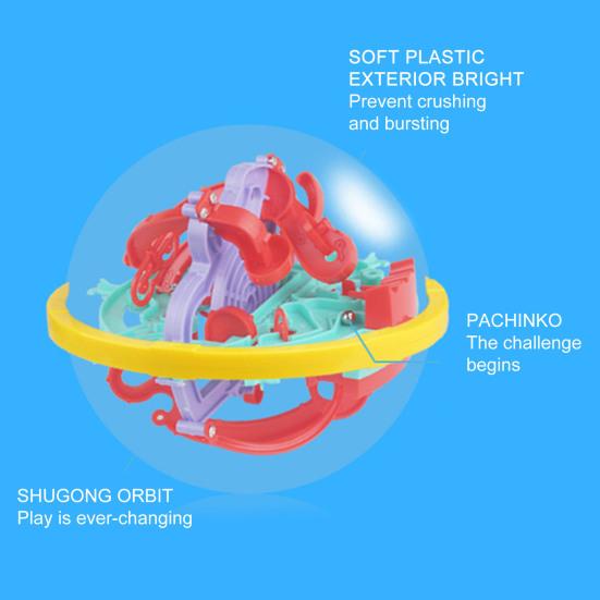 Space Maze Ball Develop Observation Ability 3D Plastic Space Ball Bearing Maze Game for Kids