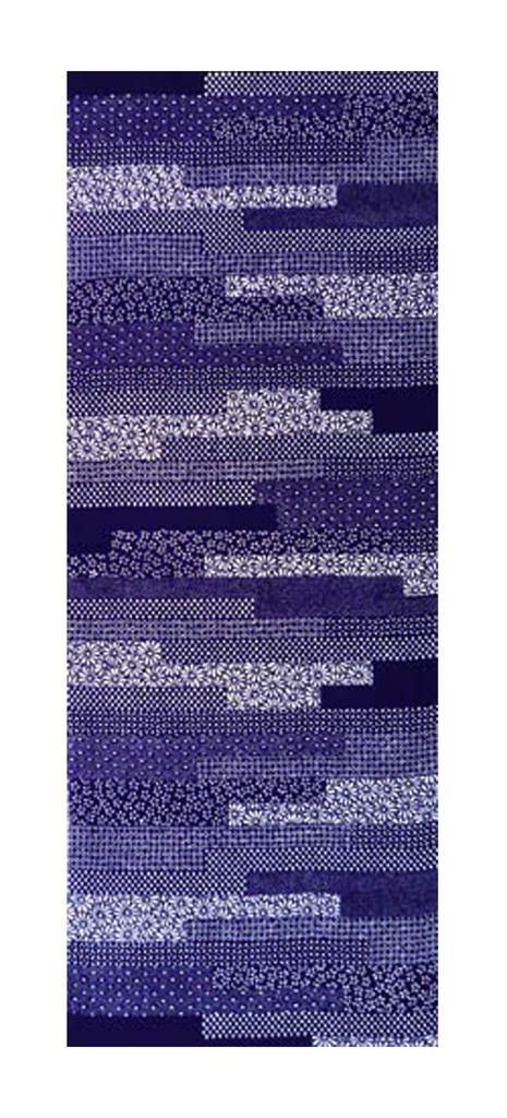 Rienzome Tenugui hand Chusen dyeing Made in Kiritsugita Komon patterned (Japanese towel), method, 100% cotton, Japan, (small fabric).