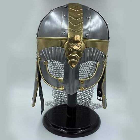 Gift Armor Medieval Crusader Viking Helmet Brass Antique Replica Knight Helmet
