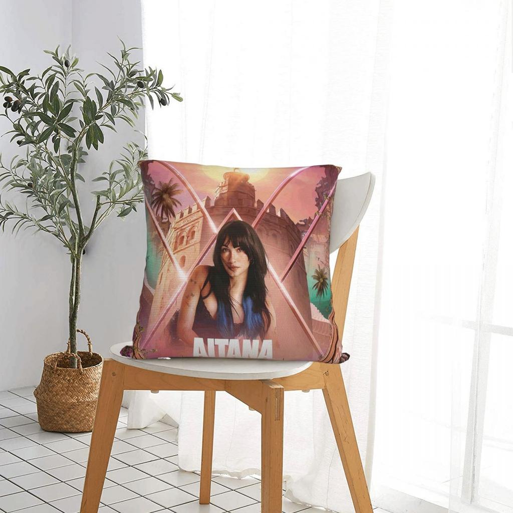 Aitana Ocana Singer Square Pillowcase Pillow Cover Cushion Throw Pillow for Home Bedroom Car