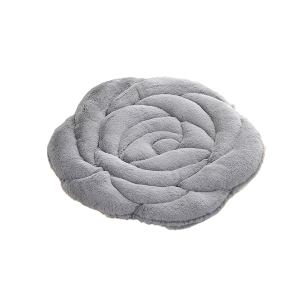 Home Decoration Rose Shaped Chair Cushion Quilted Soft Seat Cushion Non-slip Particle Thickened Tatami Sofa Cushion Living Room 45 cm-1772 in светло-серый 4460₽
