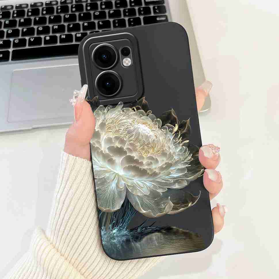 Flower Rabbit Case For OPPO Reno 13F 4G 5G Silicone Soft Cover For OPPO Reno13 F Reno13F 5G CPH2699 2025 Fundas Capas